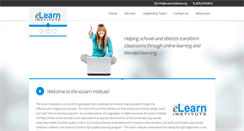 Desktop Screenshot of elearninstitute.org